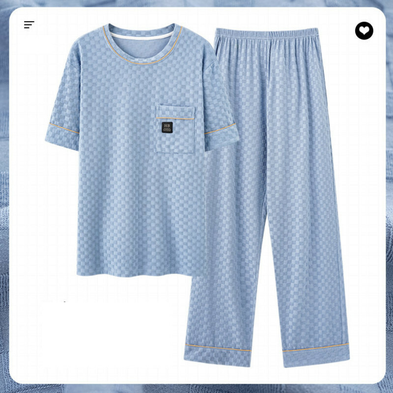 爆款短袖睡衣套裝【L-XXXL碼 AM-2609】【下單后聯絡客服確認發貨尺碼 】