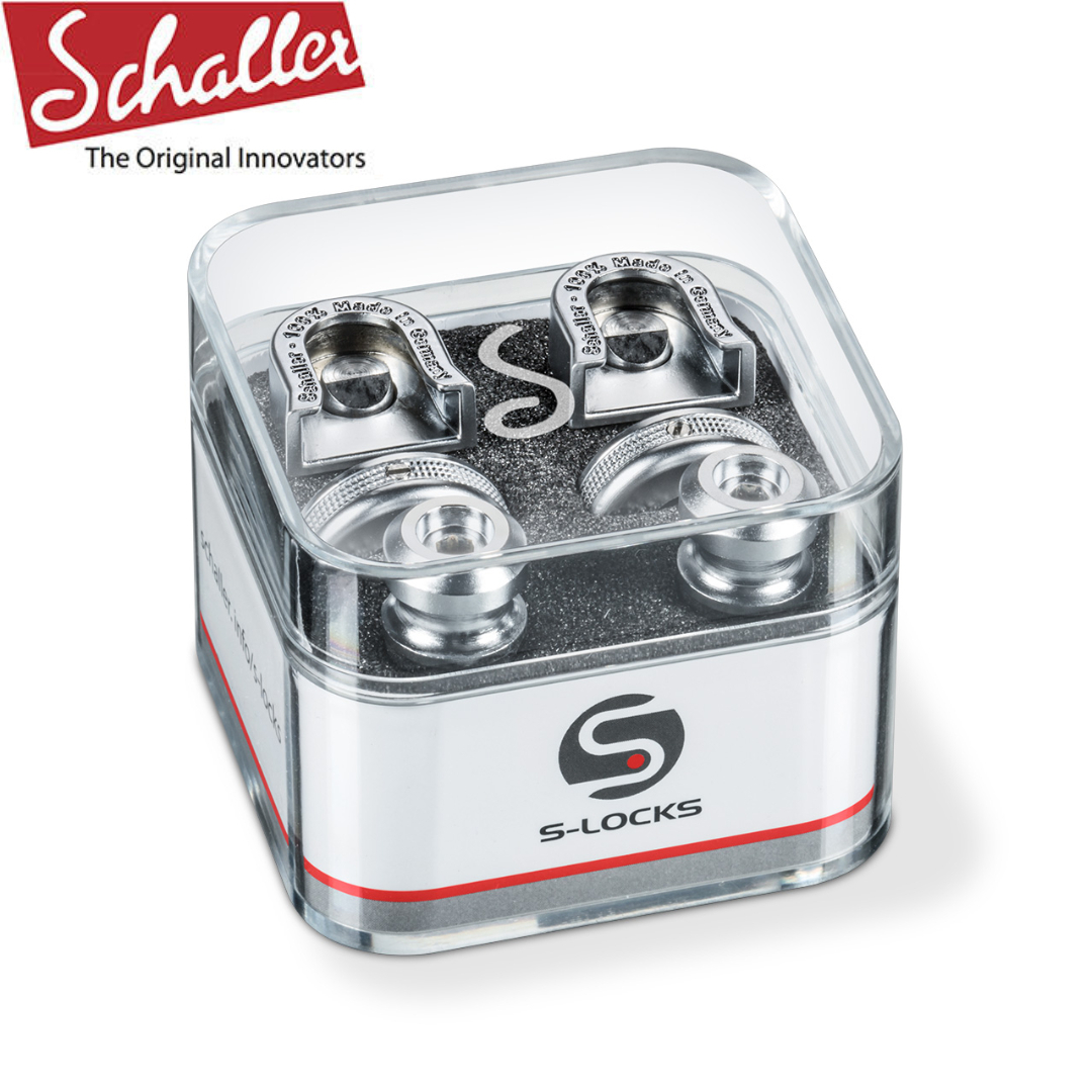 Schaller S-Locks Satin Chrome 消光銀 背帶釘加厚設計 安全背帶扣
