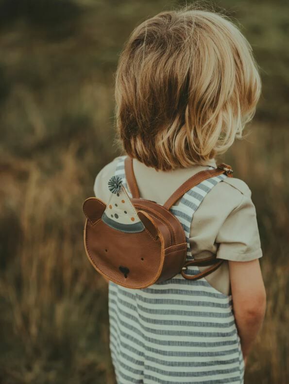 DONSJE 生日熊皮革後背包 Tendo Backpack - Festive Bear