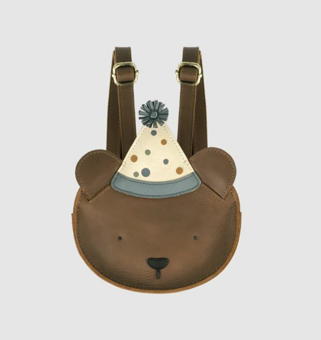 DONSJE 生日熊皮革後背包 Tendo Backpack - Festive Bear