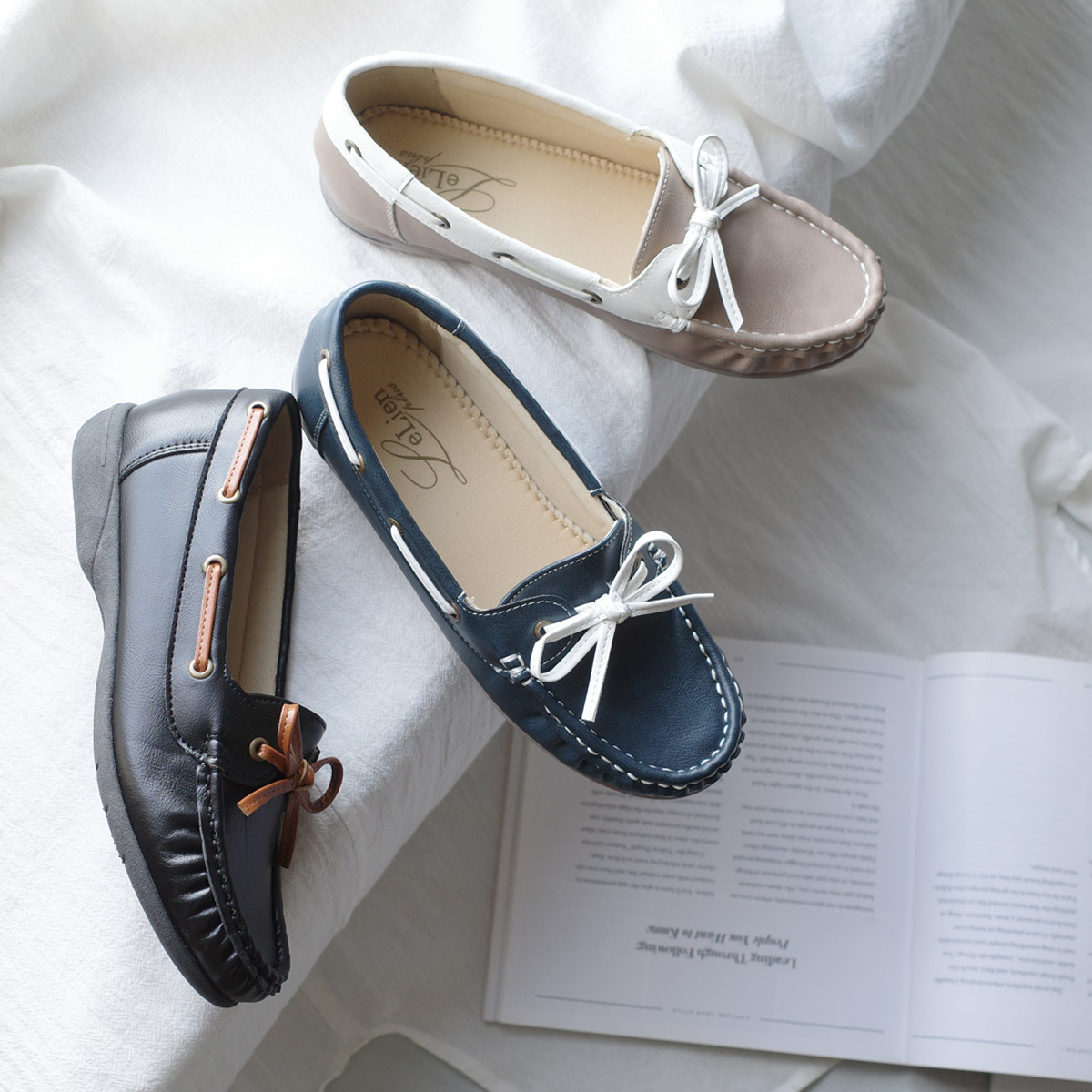 莫卡辛設計百搭樂福鞋 超好走女鞋