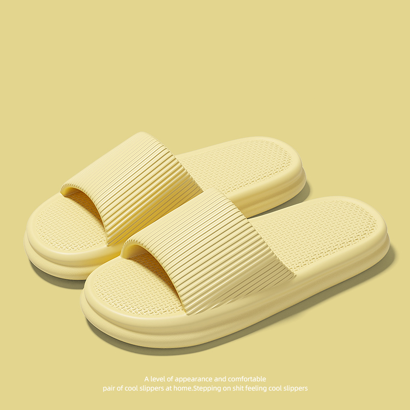 Home non-slip soft-soled slippers (36-41 size yellow) [Please contact customer service to confirm the shipping size after placing an order]]