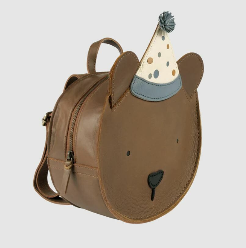 DONSJE 生日熊皮革後背書包(大) Louen Schoolbag - Festive Bear