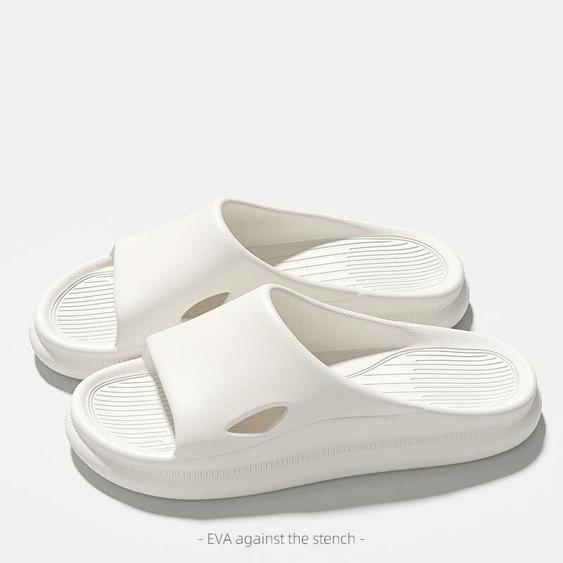 Home non-slip soft-soled slippers (size 36-41 white) [Please contact customer service to confirm the shipping size after placing an order]]