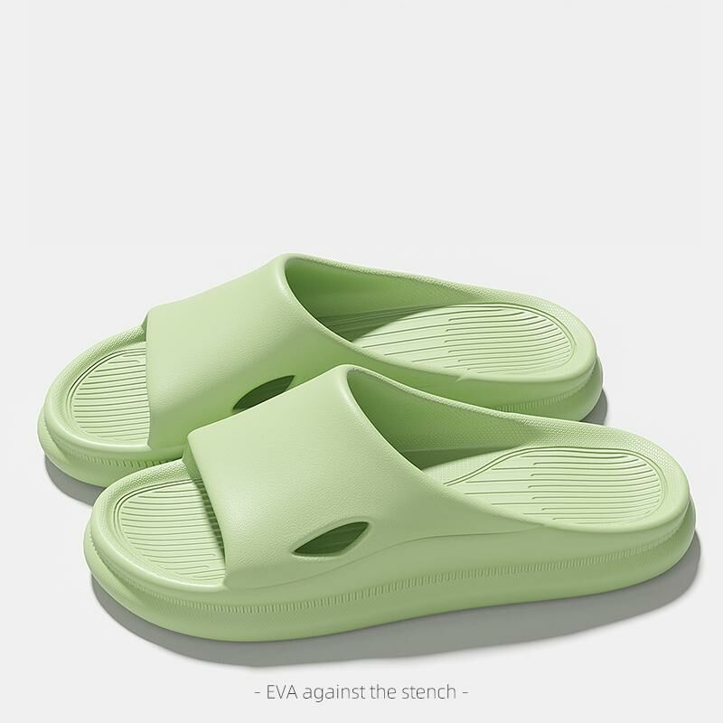 Home non-slip soft-soled slippers (size 36-41 green) [Please contact customer service to confirm the shipping size after placing an order]]