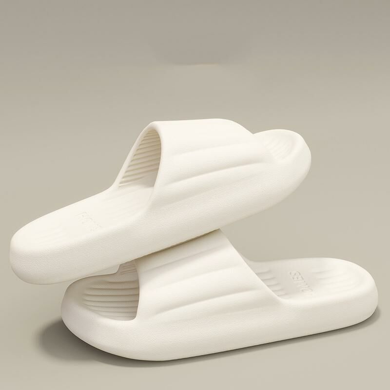 Home non-slip soft-soled slippers (size 36-41 white) [Please contact customer service to confirm the shipping size after placing an order]]