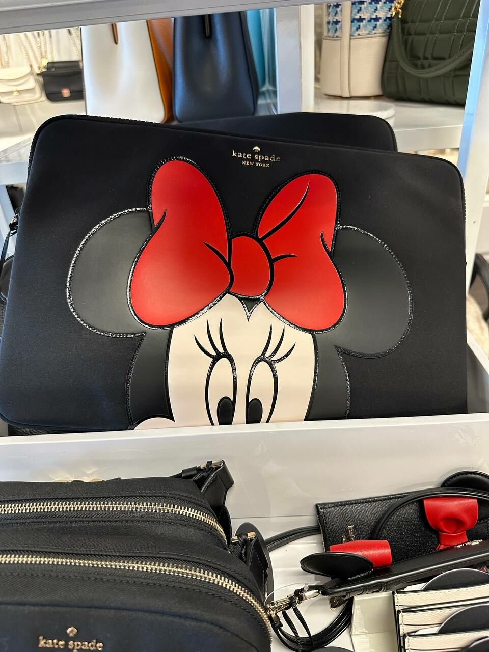 [S] KATE SPADE KG703 DISNEY X KATESPADE MINNIE UNIVLPTP,BLACK MULTI, 196021462511 (SKS1139)