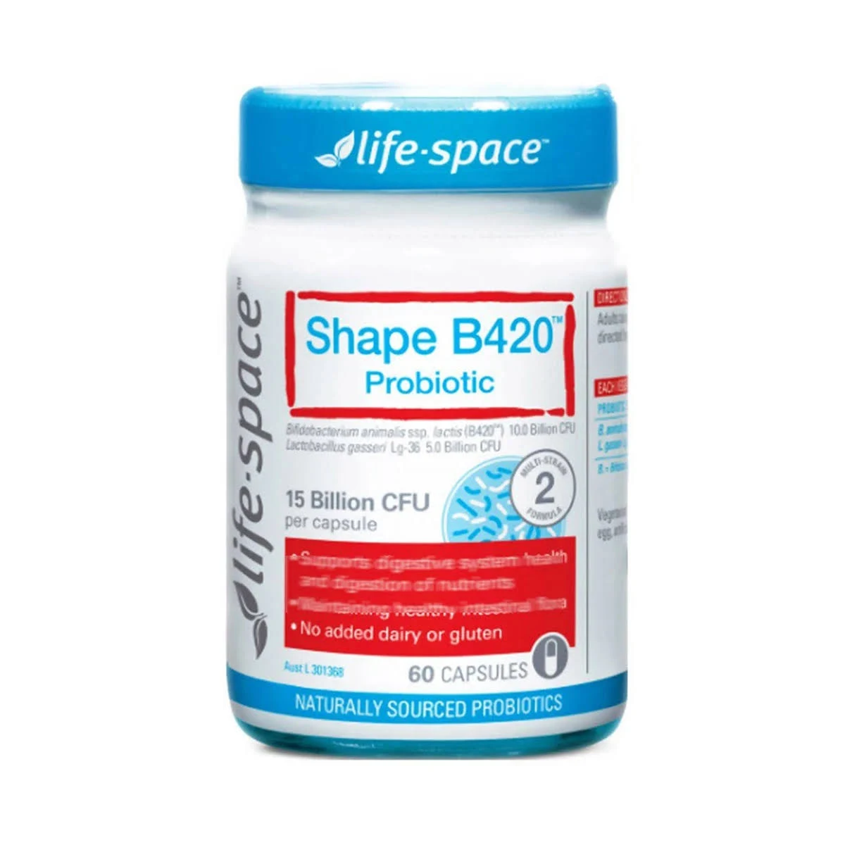 Life Space-益倍適 塑身B420益生菌- 60粒膠囊【平行進口】