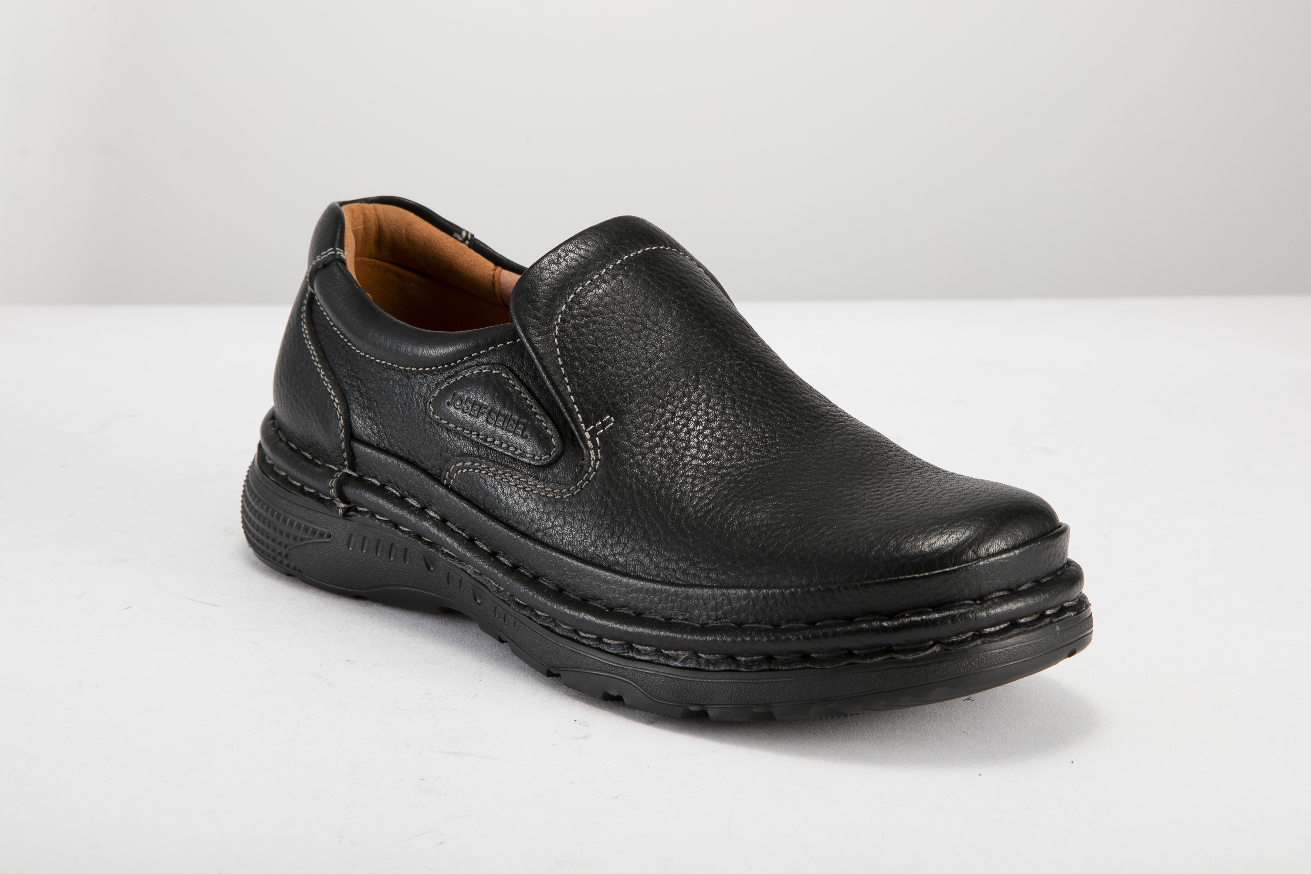 Josef Seibel - 男裝平底懶人皮鞋 029251 400-BK
