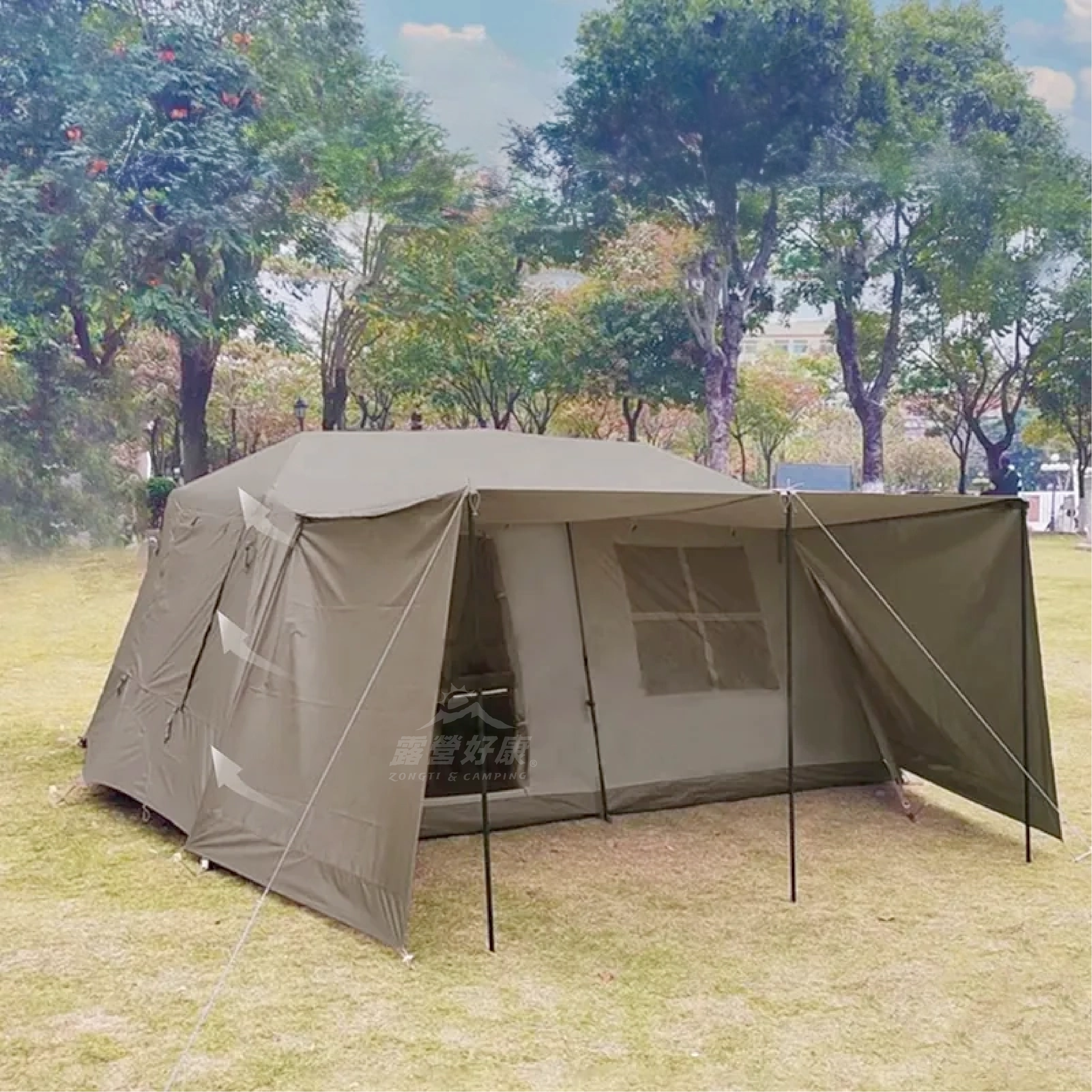 ＊【Naturehike 挪客】屋脊專用獨家訂製側翼｜含收納袋｜防雨遮陽防曬｜外帳完美貼合 Village13