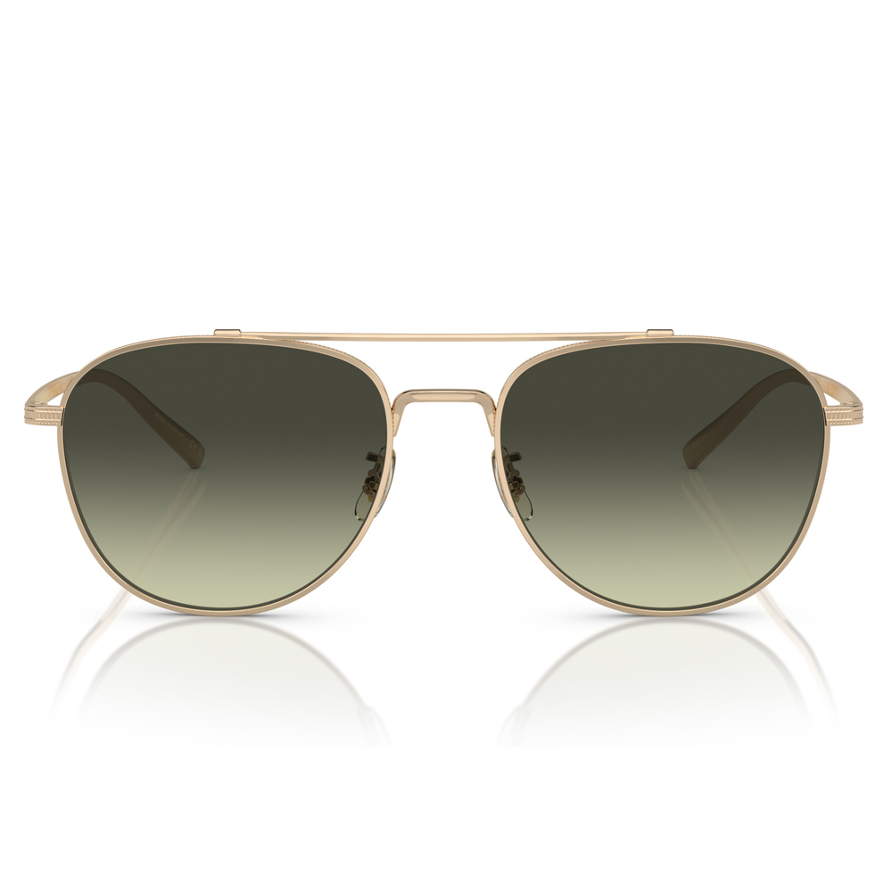 【OLIVER PEOPLES】OV1335ST 5035BH-55mm Rivetti 飛官框太陽眼鏡(玻璃鏡片) 日本製純鈦金屬框♥