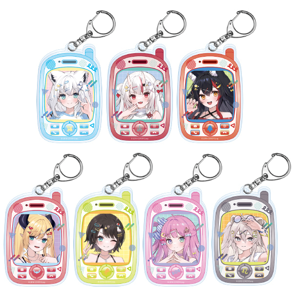 「官方代購」 Hololive x lawson 第6彈 周邊 #11 亞克力掛件SET 白上/百鬼/大神/巧可/大空昴/Luna/獅白