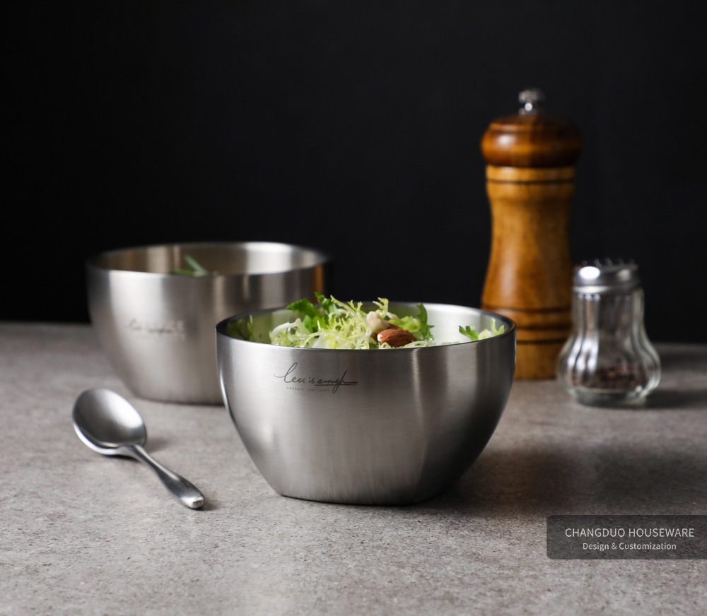 質感304不鏽鋼隔熱碗 隔熱盤