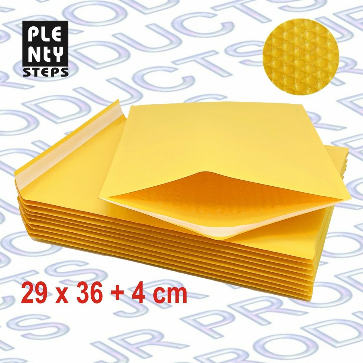 29x36cm 防潮防震密氣泡公文袋, 10個【實惠裝】黃色