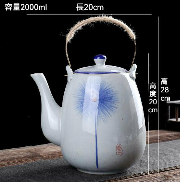 Hot recommendation for household large ceramic single pot (hand-painted dandelion)
