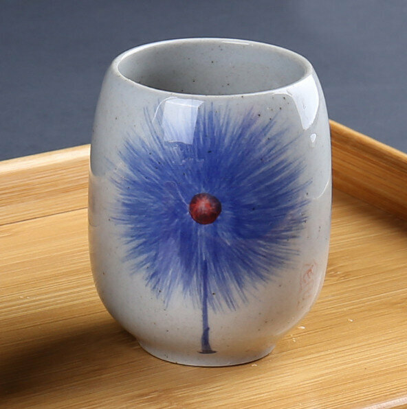 Popular Chinese household ceramic 200ml oval master cup (Dandelion)