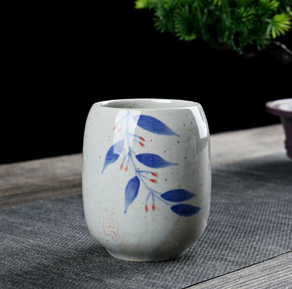 Popular Chinese household ceramic 200ml oval master cup (willow branch)