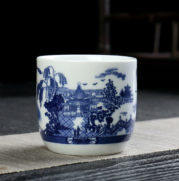 Popular household 100ml ceramic tea cup (garden)