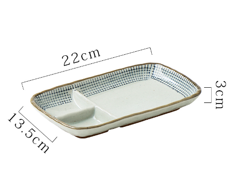 Popular household tableware (three-compartment plate-SFH037)