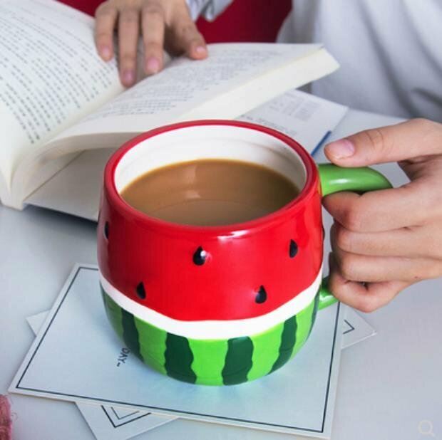 New creative coffee cup watermelon cup