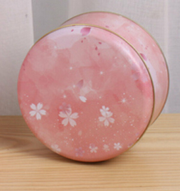 新款【10個】可愛圓形精緻盒子-櫻花-小號套裝<小號盒子13.5*7cm【5.5寸】+手提袋> 