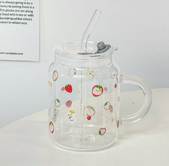 New glass cup [401-500ml] [Type D (ordinary lid)]