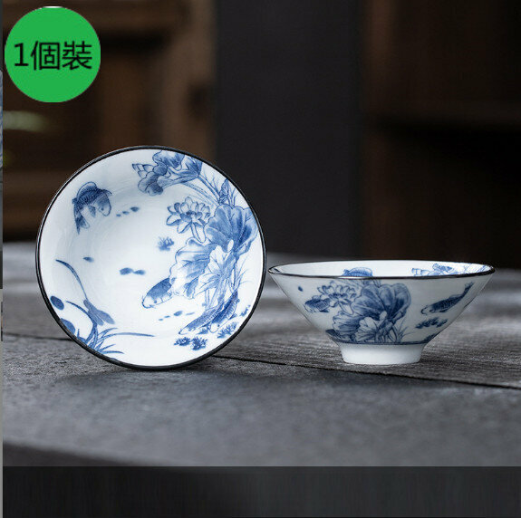 新款【1個裝】白瓷斗笠杯（28款式）【尺寸：寬8.2cm*高3.5cm，容量65ml】