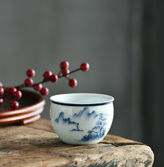 熱賣手繪青花瓷茶杯（款式二）