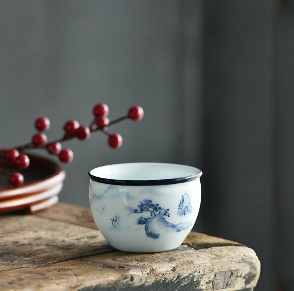 熱賣手繪青花瓷茶杯（款式三）