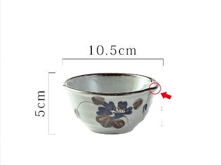 Hot selling rice bowl small bowl (Stone Flower 4.25 inch small square bowl)