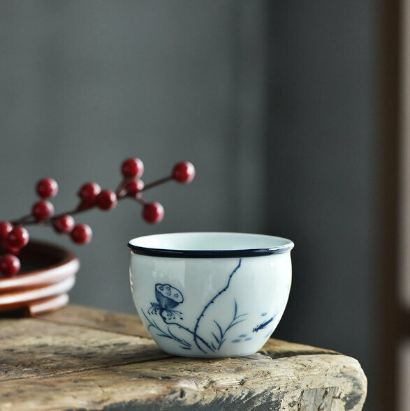 熱賣手繪青花瓷茶杯（款式八）