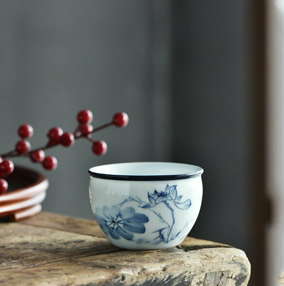 熱賣手繪青花瓷茶杯（款式九）