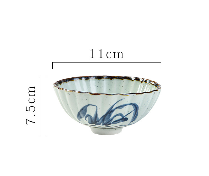 Hot selling small rice bowl (cymbidium and chrysanthemum plate)