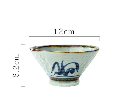 Hot selling rice bowl small bowl (Cymbidium 4.75 inch trumpet bowl 068)