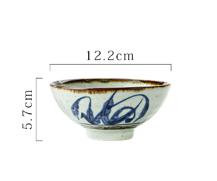 Hot-selling small rice bowl (Cymbidium 5.5-inch trumpet bowl 162)