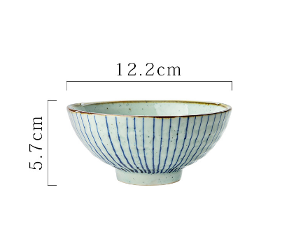 Hot selling rice bowl small bowl (Lanyu 5-inch trumpet bowl 162)
