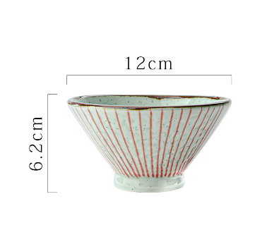 Hot selling rice bowl small bowl (red string 4.75 inch trumpet bowl 068)