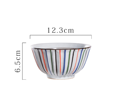 Hot selling rice bowl small bowl (4-color line 4.75*2.35 inch bowl 3041)