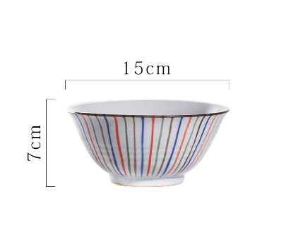 Hot selling rice bowl small bowl (four color thread 6 inch soup bowl 3127)