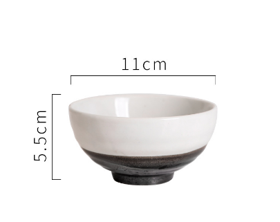 熱賣飯碗小碗（墨白碗10-202）
