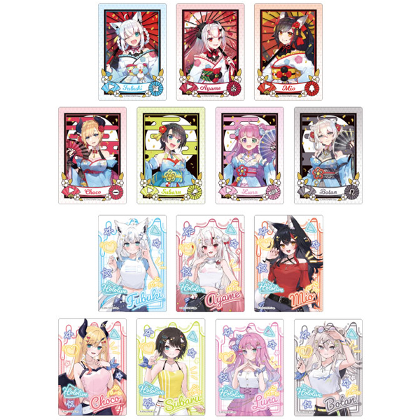 「官方代購」 Hololive x lawson 第6彈 周邊 #13 Trading Card SET 白上/百鬼/大神/巧可/大空昴/Luna/獅白