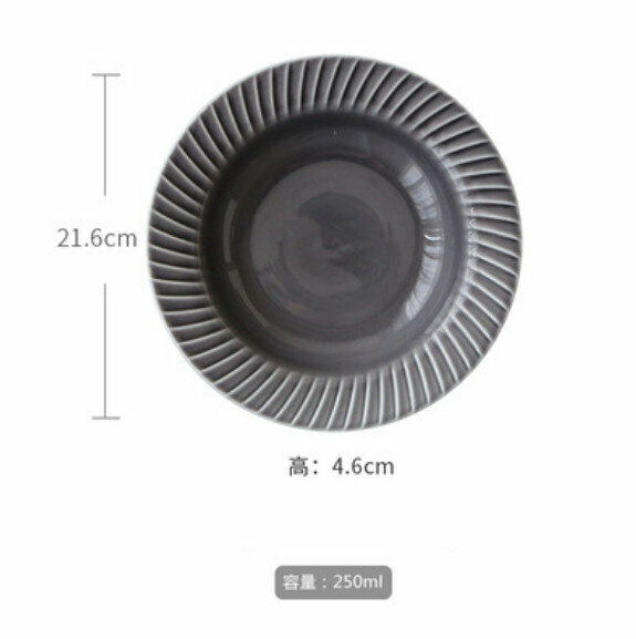 Popular spiral pattern solid color straw hat plate (grey)