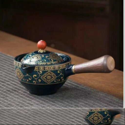 Popular ceramic Kung Fu tea set (Yalan side handle pot)