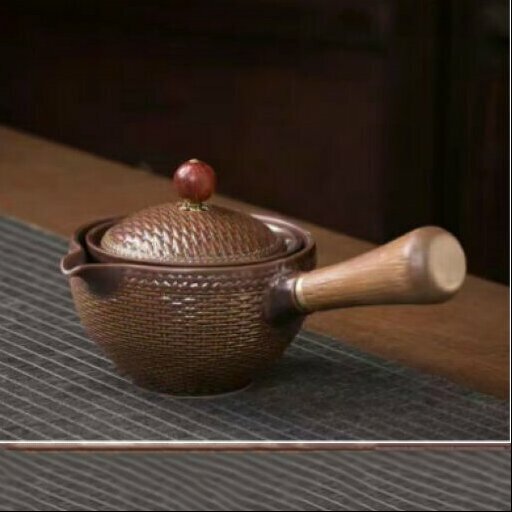 Popular ceramic Kung Fu tea set (upper pottery side handle pot)