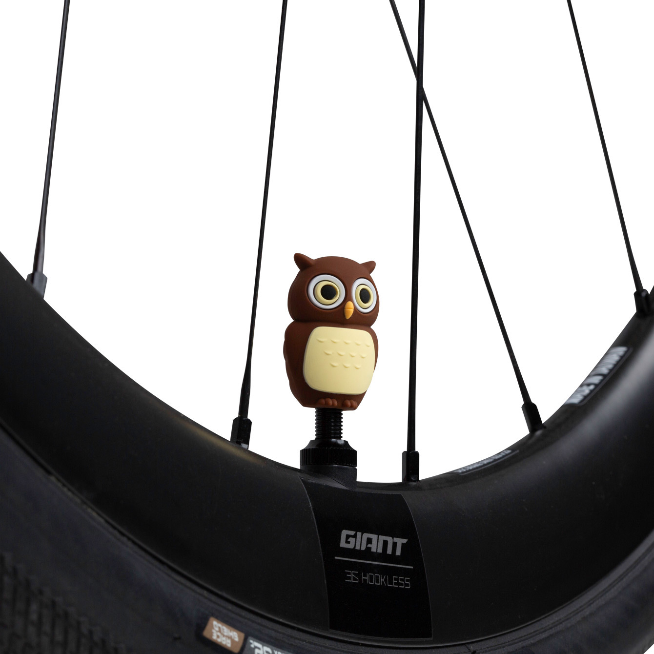 【Bone】超可愛動物矽膠氣嘴塞 - 貓頭鷹衛斯 Owl Wes / 2入一對