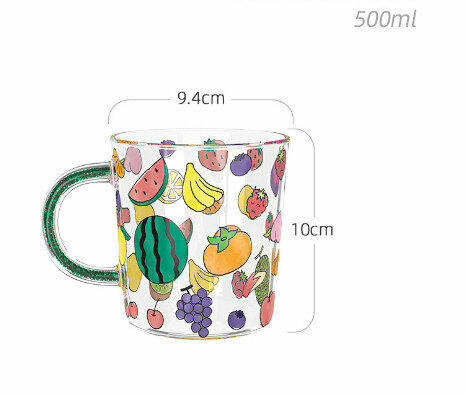 Popular cartoon glass (Specification: Guoran (500ml))