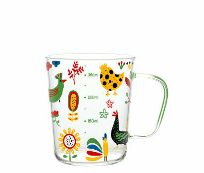 Popular glass cartoon with scale (specification: Brazilian chick glass (400ml))