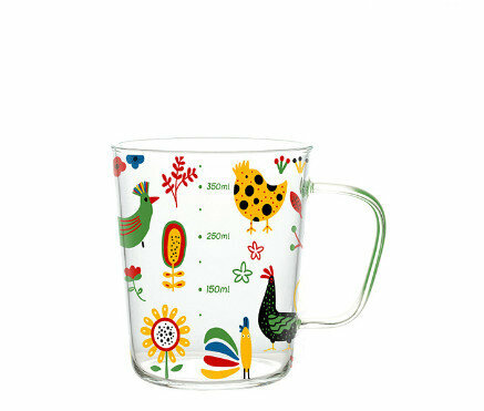 Popular glass cartoon with scale (specification: Brazilian chick glass (600ml))