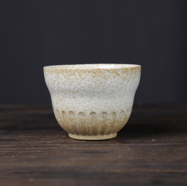 爆款功夫茶杯（葫蘆品茗杯-米白色120ml）