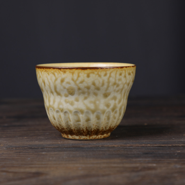 爆款功夫茶杯（葫蘆品茗杯-窯變栗色120ml）